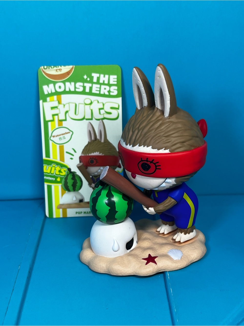 Pop Mart x How2Work - The Monsters - Fruits - Watermelon Labubu
